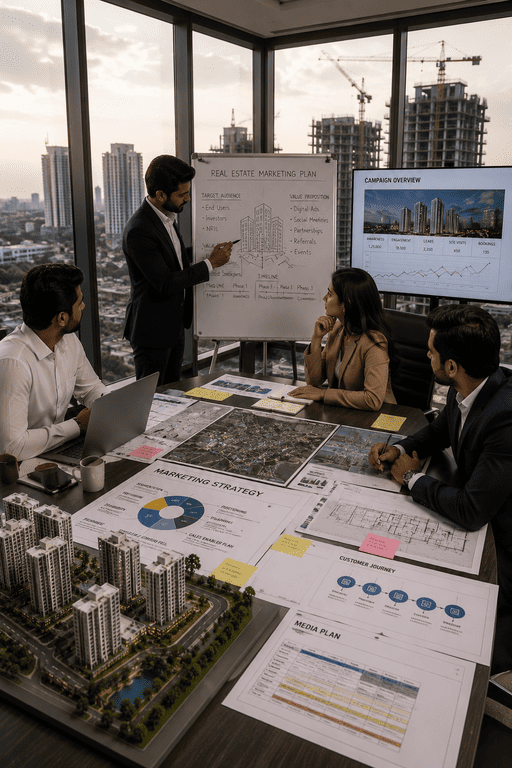 Builder Edze real estate consulting team in Hyderabad - sales strategy and project execution